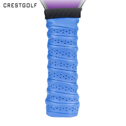 Pickleball Paddle Grip Rubber Wrapped with Binding Tape Keel Rubber Sweatband Covered with Film Anti Slip Breathable Hand Glue