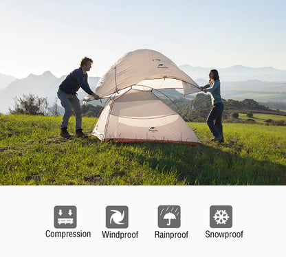 Naturehike Tent Cloud Up Series Ultralight Outdoor Camping Tent Waterproof Backpacking Cycling Tent Camping Tent With Floor Mat