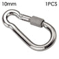 1/2pcs M4~M12 Spring Quick Link Buckle Ring with screw Outdoor Climbing Gear Carabiner Safety Hook Travel Kit Camping Equipment