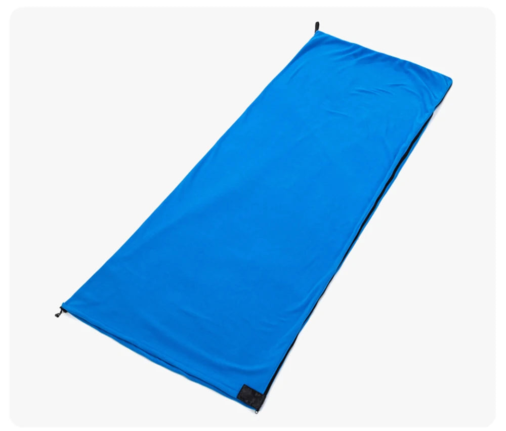 Outdoor fleece sleeping bag 180x80cm single down sleeping bag inner lining warm sleeping bag outdoor camping and travel supplies