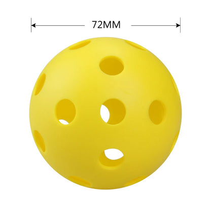 12Pcs Pickleball Balls 26 Holes 72mm Pickleball High Elastic Durable Hollow Balls For Professional Beginner Indoor Training Ball