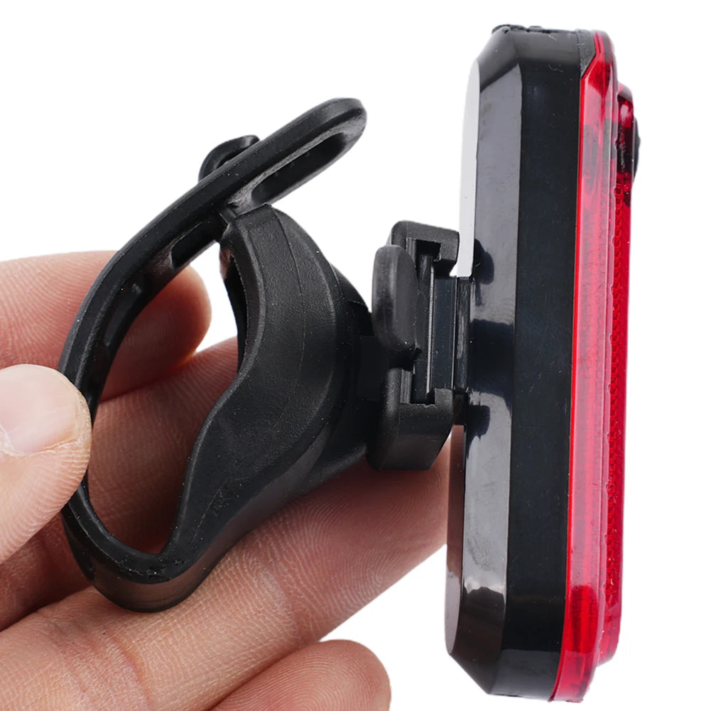 Bike Rear Tail Light USB Rechargeable Red LED Bright Taillights Fit On Any Bicycle/Helmet Easy To Install For Cycling Safety