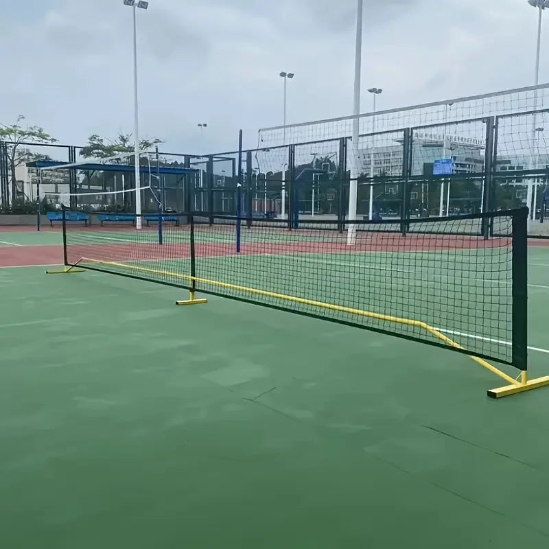 Portable 22ft/6.7m Pickleball Net System Adjustable Height in Carrying Bag Durable Polyester for Indoor Outdoor Training