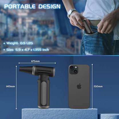 Compressed-Air-Duster-Blower-Fan-pc Duster Electric 300000RPM- Replace Compressed air can-Keyboard Clean-car Cleaning Kits-Turbo