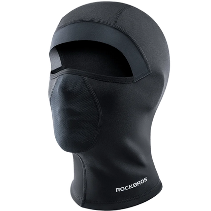 ROCKBROS Bicycle Fleece Head Mask Windproof Cycling Face Mask Balaclava Breathable Warm Bike Equipement Skiing Fleece Headgear