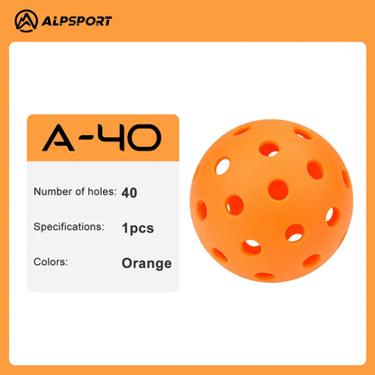 ALP Outdoor Pickleball 74mm Durable 40 Holes 26 Holes 1/3/6/12/100 Pieces/PCS 26g Original USA Professional Pickleball