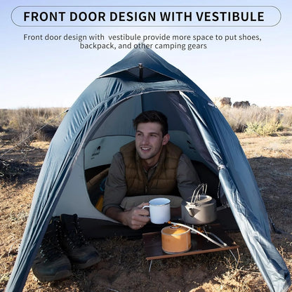 Naturehike Tent Cloud Up Series Ultralight Outdoor Camping Tent Waterproof Backpacking Cycling Tent Camping Tent With Floor Mat