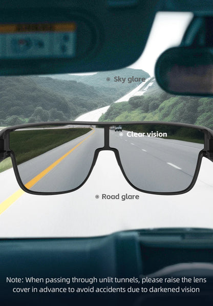 ROCKBROS Polarized Cycling Sunglasses Mutilfunctional Glasses UV Protection Set Glasses Frame Compatible Men's Women's Sunglass