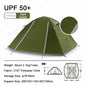 Naturehike-Outdoor Camping Tent, 2, 3, 4 Person, Double Layer Waterproof Tent for Backpacking, Hiking, Car Camping