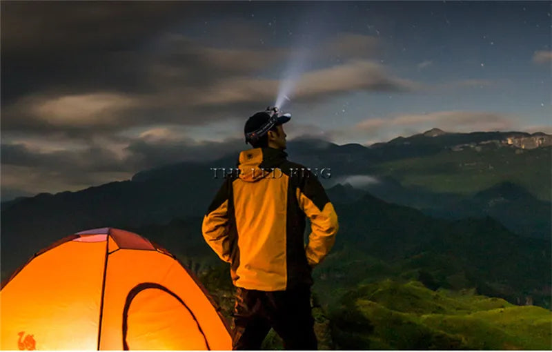 XP-G Q5 Headlamp Head Lamp Headlight Waterproof 2500lm Cob Led Built in Usb Rechargeable 14450 Battery Working Light 5w