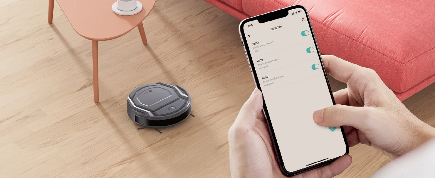 Lefant M210 Pro Robot Vacuum Cleaner, 2200Pa Powerful Suction, 120 Mins Runtime, Automatic Self-Charging, Wi-Fi/App/Alexa Contro