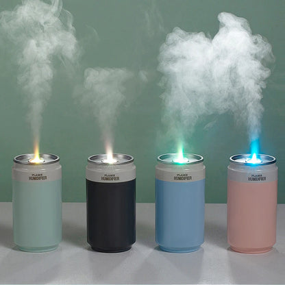 USB Air Humidifier 260ml Cup Size Cool Mist Maker For Car Bedroom Home Air Purifier H2O Humidifiers with RGB Color Candle Lights