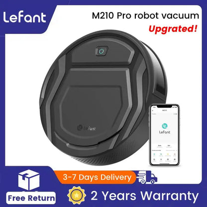 Lefant M210 Pro Robot Vacuum Cleaner, 2200Pa Powerful Suction, 120 Mins Runtime, Automatic Self-Charging, Wi-Fi/App/Alexa Contro