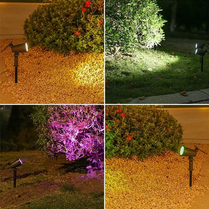 KDULIT 1-2PCS 9LED Solar Powered Lawn Lamp Adjustable Outdoor IP65 Waterproof Garden Courtyard Decoration Street Lamp Spotlight