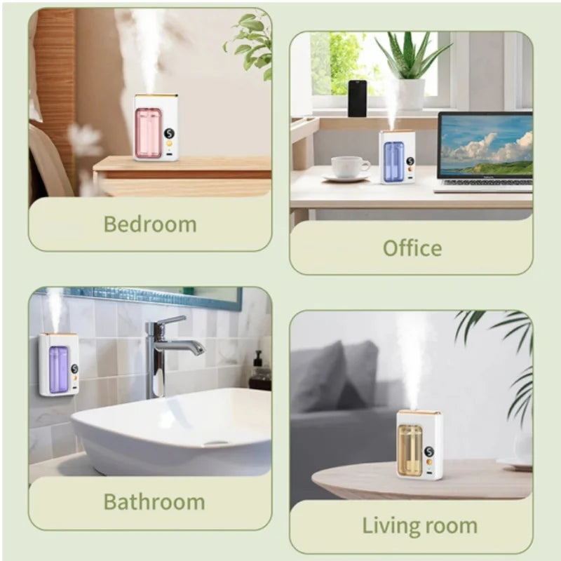 Automatic Diffuser Aromatherapy Car Perfume with Display Essential Oil Humidifier Bathroom Deodorization Air Freshener Jasmine