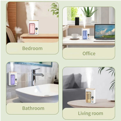 Automatic Diffuser Aromatherapy Car Perfume with Display Essential Oil Humidifier Bathroom Deodorization Air Freshener Jasmine
