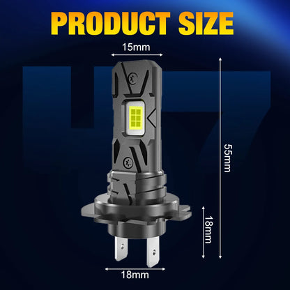 25000LM H7 LED Headlight Bulb 12pcs CSP 3570 Car Headlamp Auto Diode Lamp Canbus Mini H7 Led Bulb Turbo Light 6500K 12V