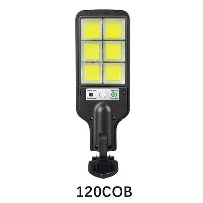 108 COB Sensor Street Lamp 3 Light Modes Outdoor Waterproof Security Solar Lamps for Garden Patio Path Remote Control Light