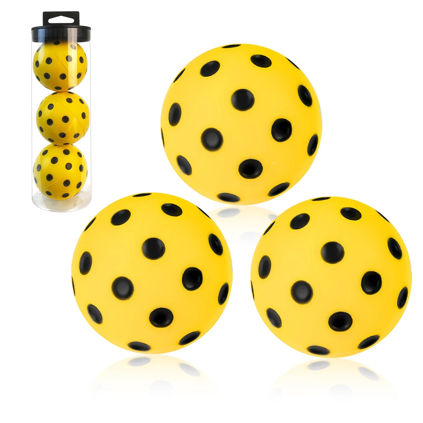 Pickleball 74mm Durable Low Noise Soft Pickleballs 30g Indoor Training Paddle Ball PU foam Pickleball for Competition&Practice