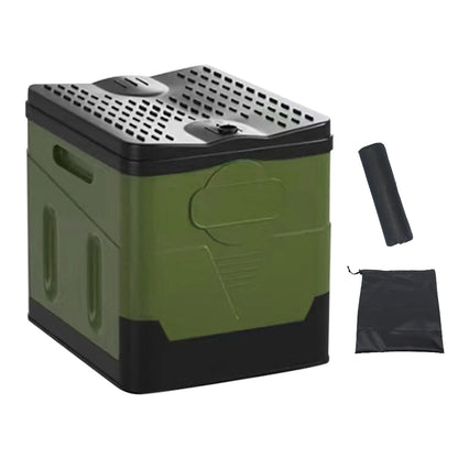 Plastic Portable Outdoor Toilet Tent Car Emergency Toilet with cover Travel Washable Camping Toilet Self-driving Picnic Seat