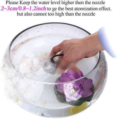 5-in-1 Mist Maker Fogger Ultrasonic Humidifier Fountain Rockery Gardening Bonsai Aquarium Pond Decor Atomizer Atomizing Heads