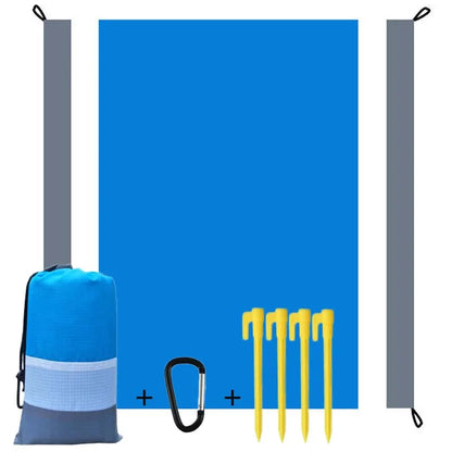 Oversized Sandproof Beach Picnic Mat Waterproof Pocket Beach Blanket Outdoor Tent Sunscreen Foldable Lightweigh Beach Towels
