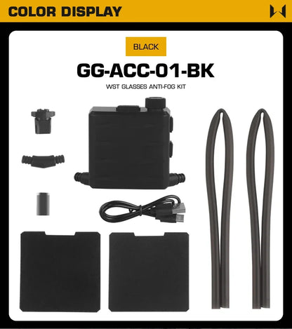 Tactical Goggles Defogging Fan Outdoor Hunting Shooting Airsoft Goggle Anti-fog Kit Hiking Ski Motorcycle Safety Protection Gear