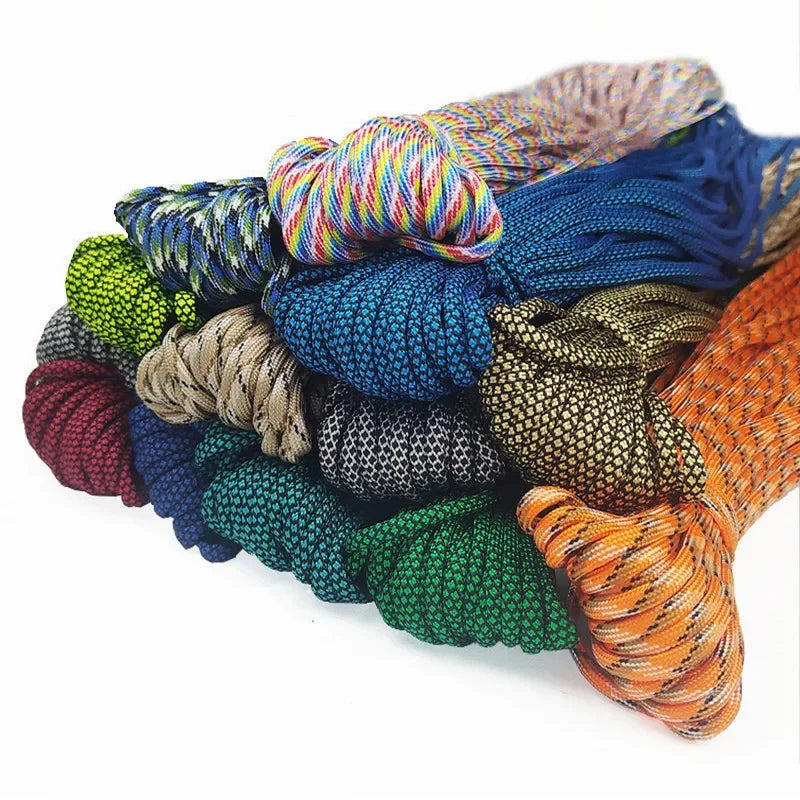 7 Cores Paracord Cord 3M Dia.4mm For Outdoor Camping Survival Lanyard Parachute Rope Climbing Equipment Hiking Tent Accessories