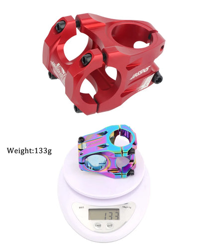 HASSN CNC Stem Mtb Handlebar Stem 35mm Bicycle Short Power Road Bike 31.8 Table Bmx Bridge Pipe Cycling Power Adjustable Rod