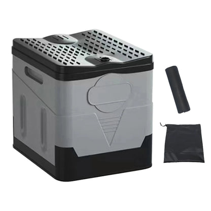 Plastic Portable Outdoor Toilet Tent Car Emergency Toilet with cover Travel Washable Camping Toilet Self-driving Picnic Seat