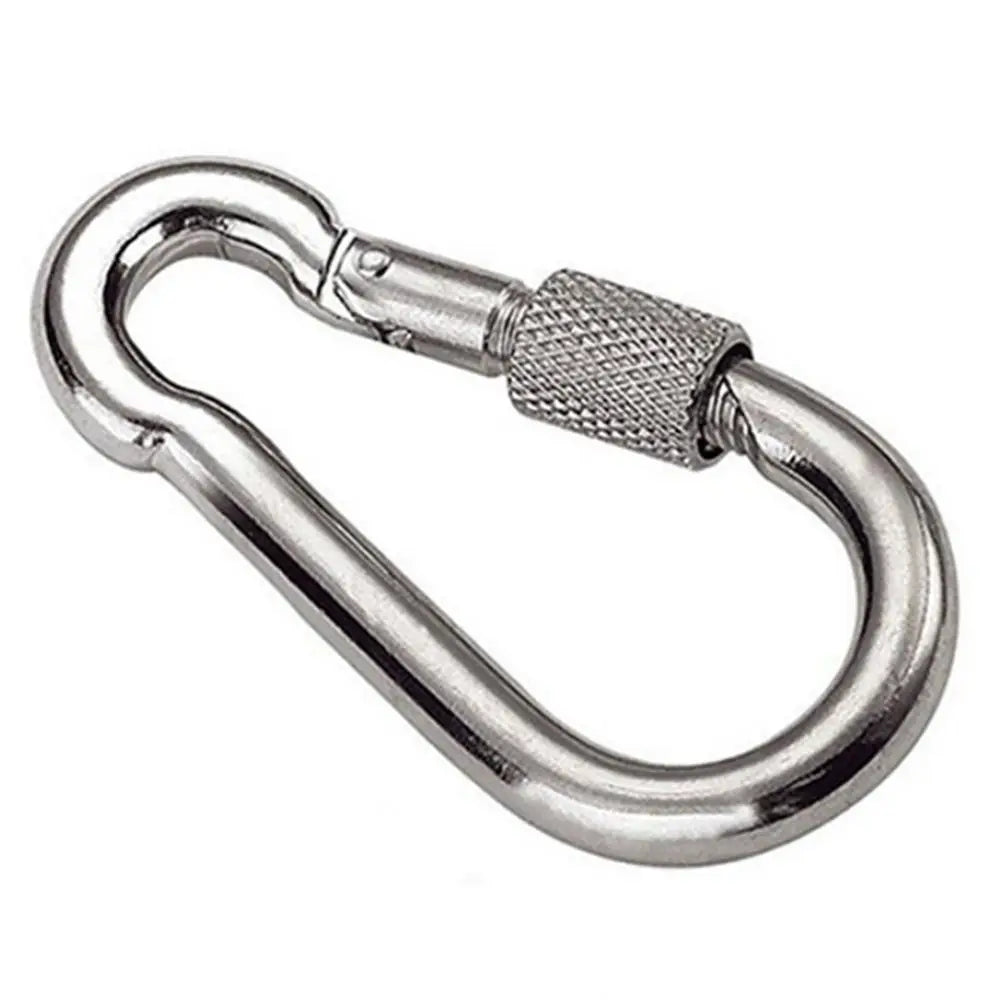 1/2pcs M4~M12 Spring Quick Link Buckle Ring with screw Outdoor Climbing Gear Carabiner Safety Hook Travel Kit Camping Equipment
