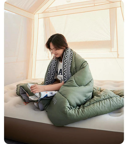 Naturehike Cotton Sleeping Bag Outdoor Camping Single Autumn And Winter Warm And Thick Splicable Breathable Sleeping Bag