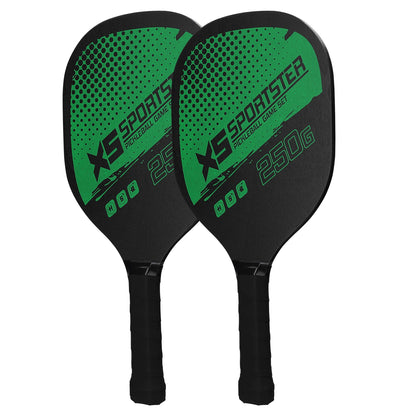 Pickleball Rackets Set Pickleball Paddle Set of 2 Rackets & 4 Pickleballs Balls Pickle-Ball Racquet with Balls Sports Accessory