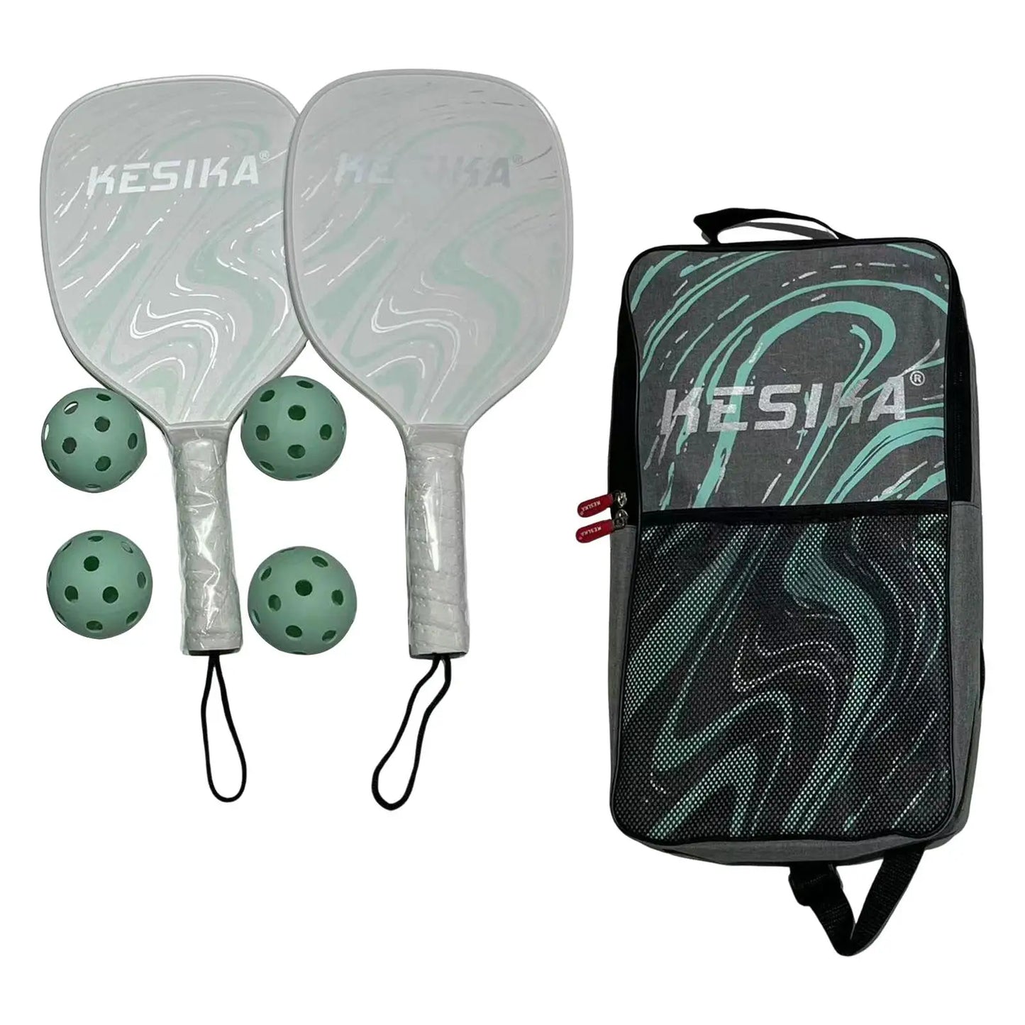 Pickleball Paddles with 2 Rackets 4 Balls and Storage Bag Lightweight Professional Pickleball Racquets Pickleball Racket