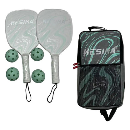 Pickleball Paddles with 2 Rackets 4 Balls and Storage Bag Lightweight Professional Pickleball Racquets Pickleball Racket