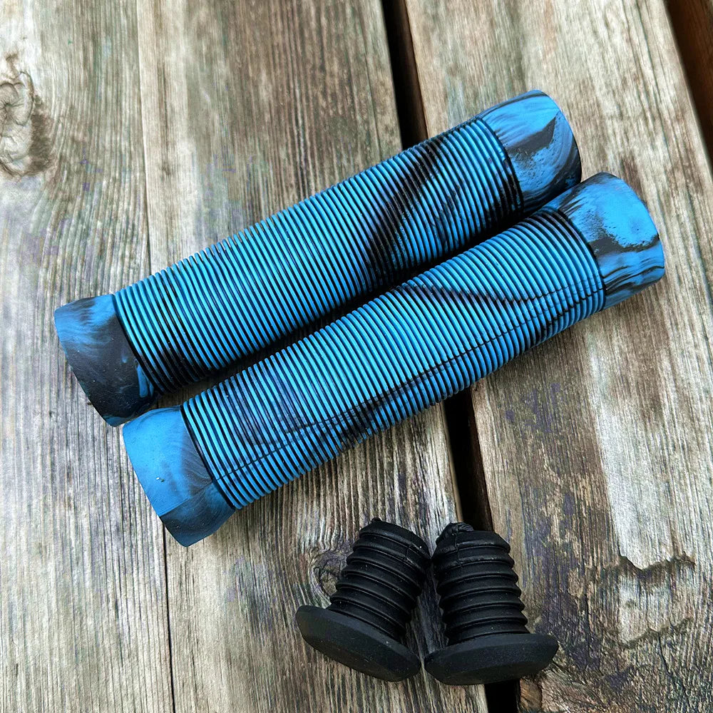 Ultralight Stripe Non-slip Mountain Bike Grips Handle Set Soft Shock-absorbing Mixed Color Mtb Bicycle Grips Cycling Parts