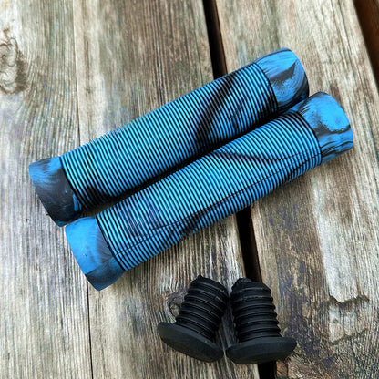 Ultralight Stripe Non-slip Mountain Bike Grips Handle Set Soft Shock-absorbing Mixed Color Mtb Bicycle Grips Cycling Parts