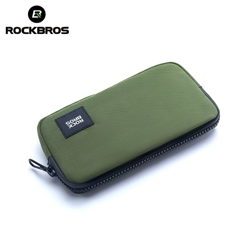 ROCKBROS Cycling Mobile Phone Bag Multi-functional Wallet Card Bag Lightweight Portable Bicycle Cycling Pocket Bag Commute Bag