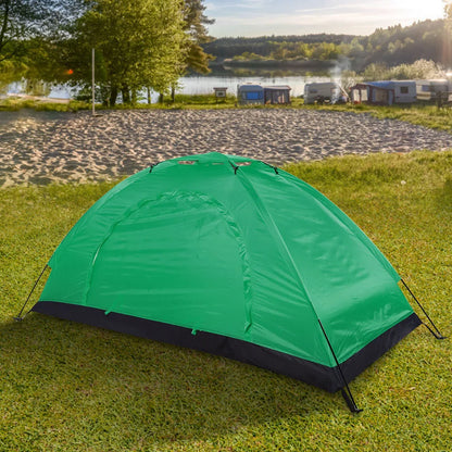 Portable Camping Tent Windproof Single Person Fishing Tent Waterproof Oxford Cloth Tent for Camping Fishing Climbing