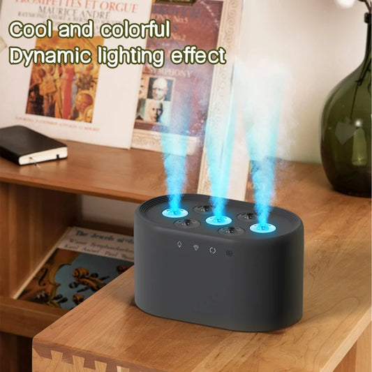 Heavy Fog 7 Spray Nozzles Aroma Humidifier USB Electric Aroma Air Purifier with Pickup Light Sound Control Mist Air Humidifier
