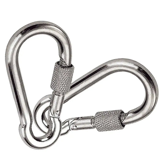 1/2pcs M4~M12 Spring Quick Link Buckle Ring with screw Outdoor Climbing Gear Carabiner Safety Hook Travel Kit Camping Equipment