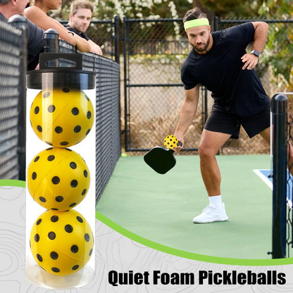 Pickleball 74mm Durable Low Noise Soft Pickleballs 30g Indoor Training Paddle Ball PU foam Pickleball for Competition&Practice