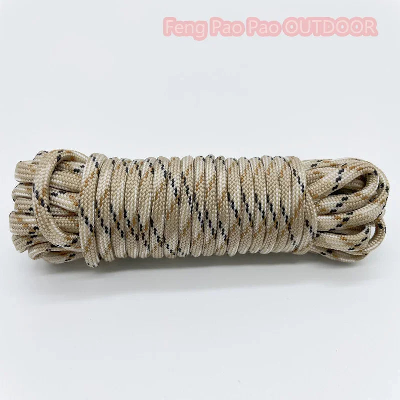 7-Cores 550 Paracord Rope 30 M Dia.4mm For Outdoor Camping Survival Lanyard Parachute Cord Hiking Tent Accessories