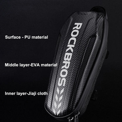 ROCKBROS Bike Bag,Waterproof Front Frame Top Tube Bicycle Pouch,Large Capacity Cycling Front Storage Bag for Mountain Road Bikes