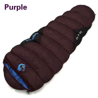 한국 특가 JUNGLE KING CY0903 Thickened Winter Cold Weather Waterproof Sleeping Bag Camping Hiking Supplies -8℃ Cotton Sleeping Bags
