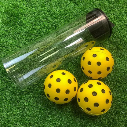 Pickleball Practice Balls Low Noise Training Paddle Ball Includes 3 Balls And Tube Entertainment For Competition And Practice
