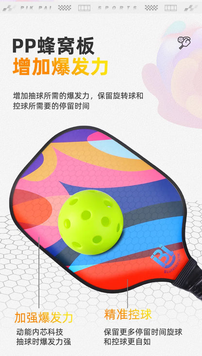Pickleball Paddle Set with Pickleballs Professional Level Pickleball Racket For Competition Outdoor Recreation School Teaching