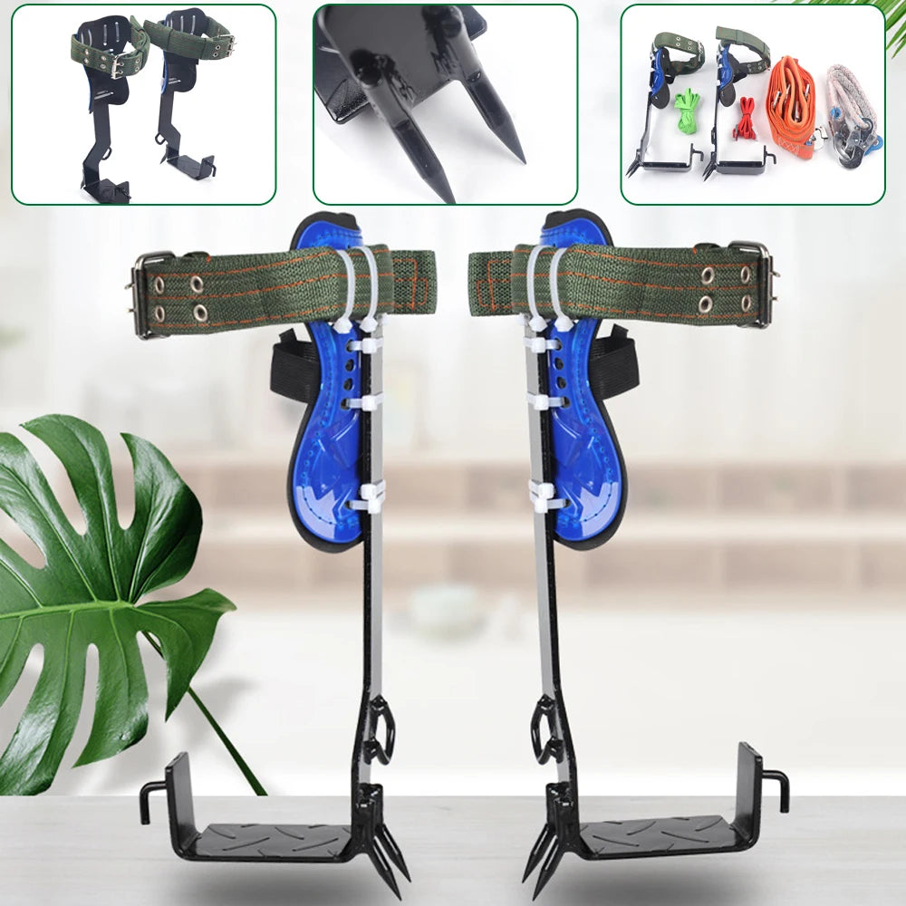 Portable Climbing Tool Kit For Tree Pole Climbing Outdoor Fruit Pick With Safety Belt Straps, Adjustable Lanyard Carabiner