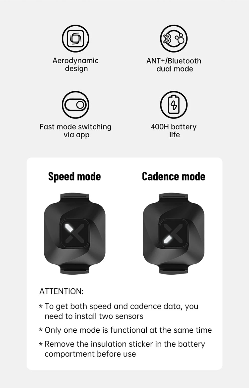 XOSS Vortex Speed Cadence Sensor X2 Chest Strap Heart Rate Monitor for Road MTB Cycling Bluetooth ANT+ Wireless Bike Accessories