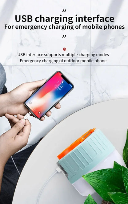 LED Solar Bulb Charging Remote Control Super Bright Emergency Lighting Bulb Outdoor Multifunctional Mobile Camping Tent Light